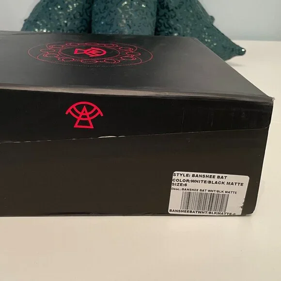 Strange Cvlt Banshee Platform Loafers in Bat White, Size 6 - Picture 10 of 10